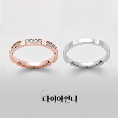18K GOLD 모이사나이트 커플링