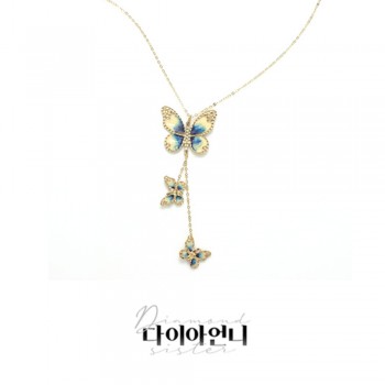 [이태리 프리오더] 18K GOLD 나비 목걸이