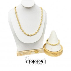 [이태리 프리오더] 18K GOLD 트위스트 목걸이, 팔찌