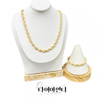 [이태리 프리오더] 18K GOLD 트위스트 목걸이, 팔찌