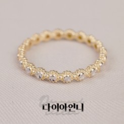 [이태리 프리오더] 18K GOLD 컷팅 이터너티 반지