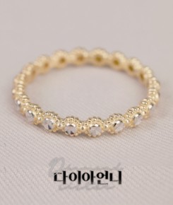 [이태리 프리오더] 18K GOLD 컷팅 이터너티 반지