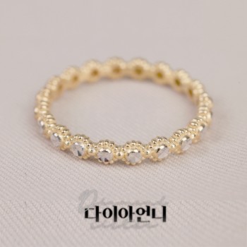 [이태리 프리오더] 18K GOLD 컷팅 이터너티 반지